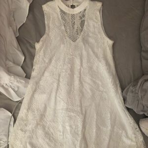Lace High Neck Dress